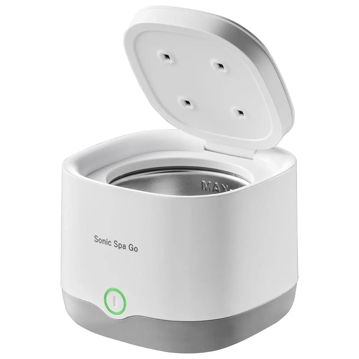 Cordless ultrasonic retainer cleaner — 45kHz, UVC sterilisation, USB-C rechargeable