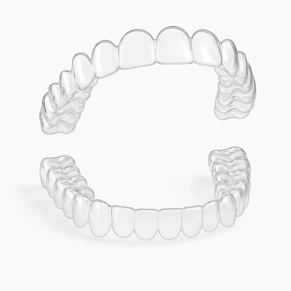 Custom clear Essix retainers delivered to Belfast from our UK dental lab, from £69