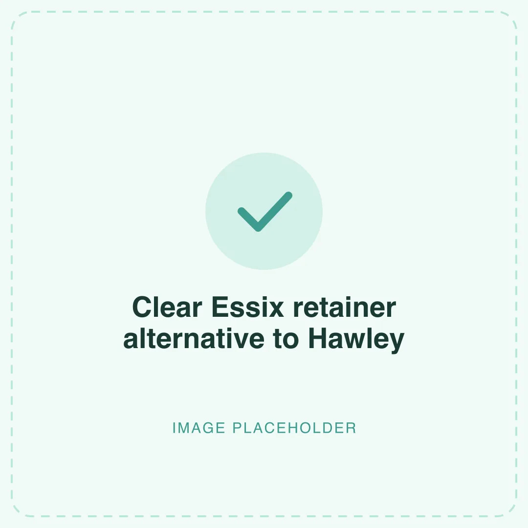 clear retainer as an alternative to a hawley retainer uk