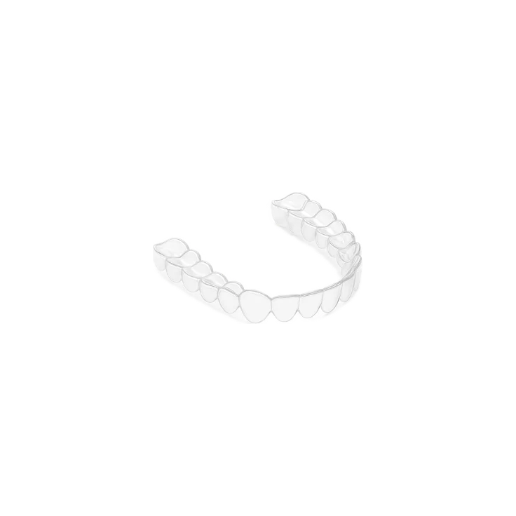 Lower orthodontic retainer UK, removable clear Essix retainer for the bottom arch